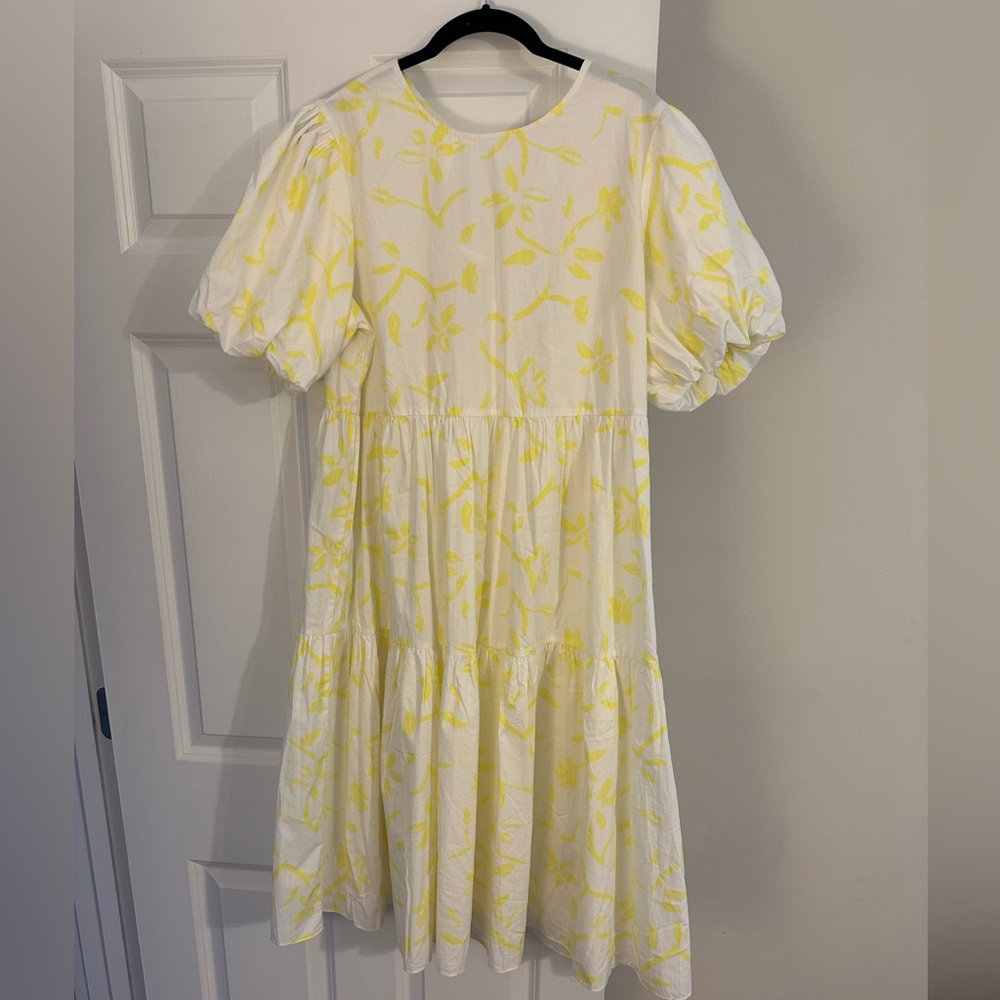 Glamorous Ivory and Lemon Dress